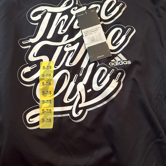 Adidas, Short Sleeve T-Shirt, Girls Size Small 7/8 - Picture 2 of 6